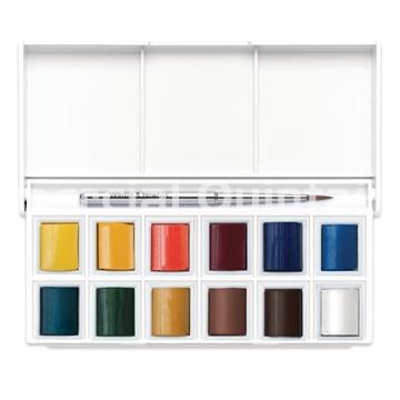 Acuarelas Cotman Winsor & Newton Sketchers Pocket Plus – Caja 12 medios godets - Imagen 2