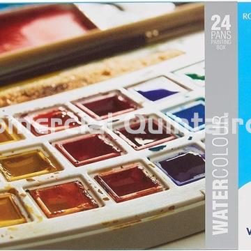 Acuarelas Van Gogh 24 medias pastilla + pincel - Imagen 1