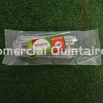 BONERVA GRAPAS CESPED ART. GALV 15CM BOLSA 20 UDS - Imagen 2