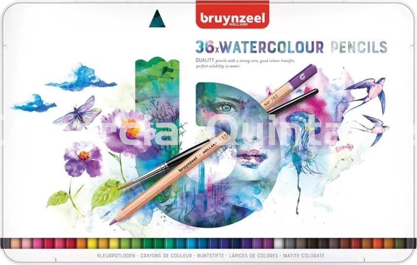 BRUYNZEEL Estuche de 36 lápices de acuarela Expression - Imagen 1