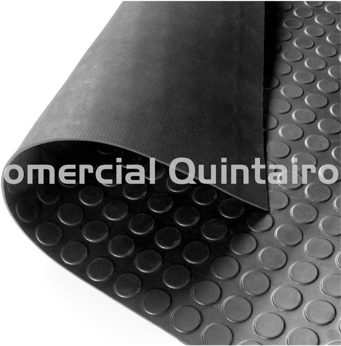 GOMA CIRCULOS PAVIMENTOS NEGRA - Imagen 1