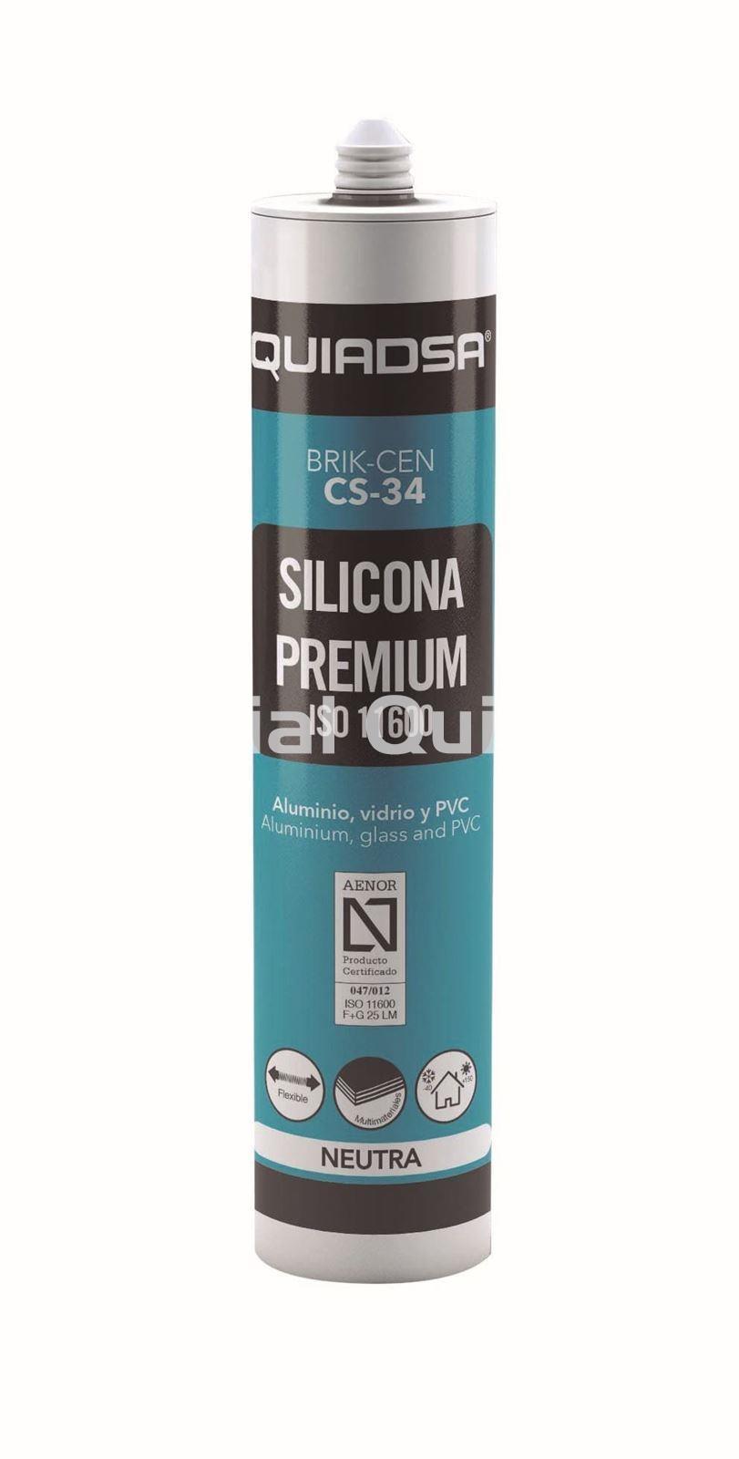 QUIADSA Sellador de silicona premium neutra AENOR - Imagen 1