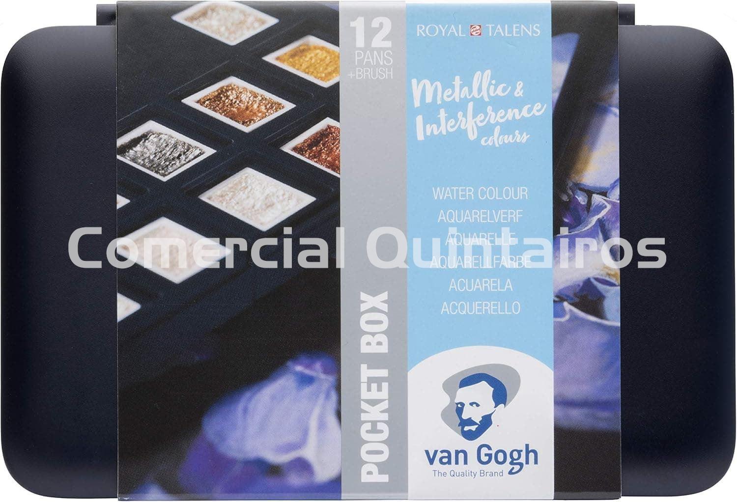 TALENS ACUARELAS METALIZADAS VAN GOGH 12 PANS - Imagen 1