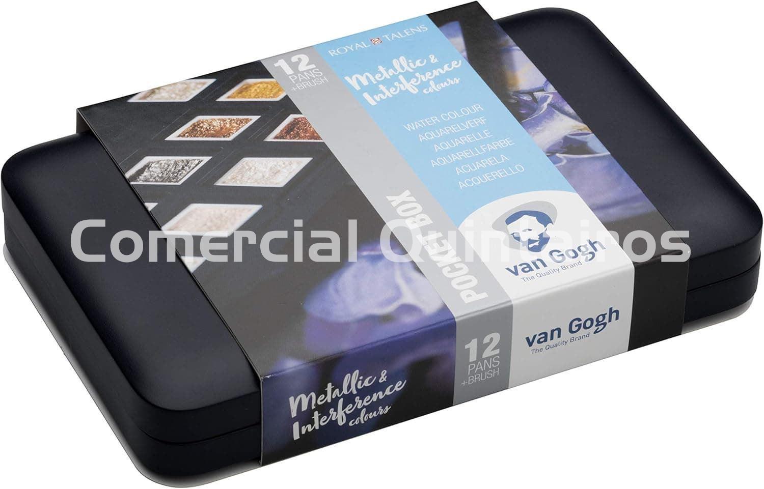 TALENS ACUARELAS METALIZADAS VAN GOGH 12 PANS - Imagen 3