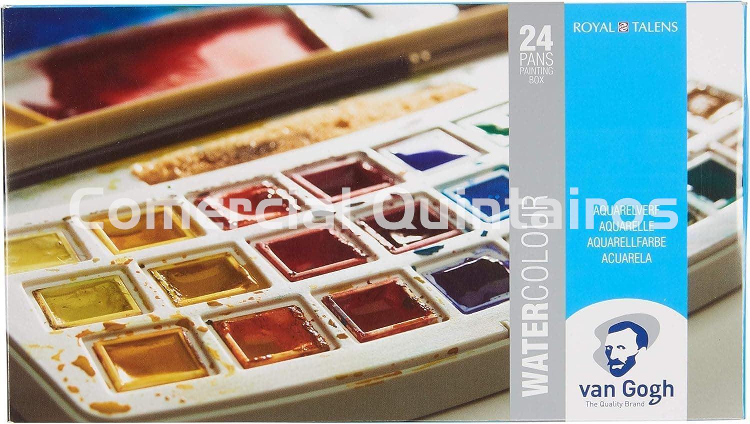 TALENS ACUARELAS VAN GOGH 24 PASTILLAS + PINCEL - Imagen 1
