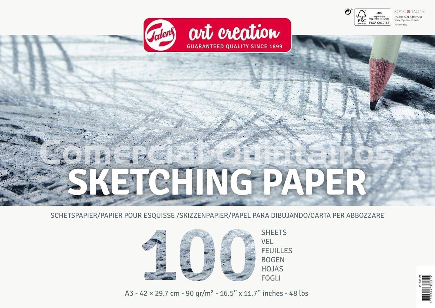 TALENS ART CREATION PAPEL DE DIBUJO A3 100 Hojas - Imagen 1