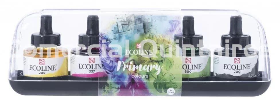 TALENS Ecoline Acuarela líquida set Primario | 5 x 30 ml - Imagen 1