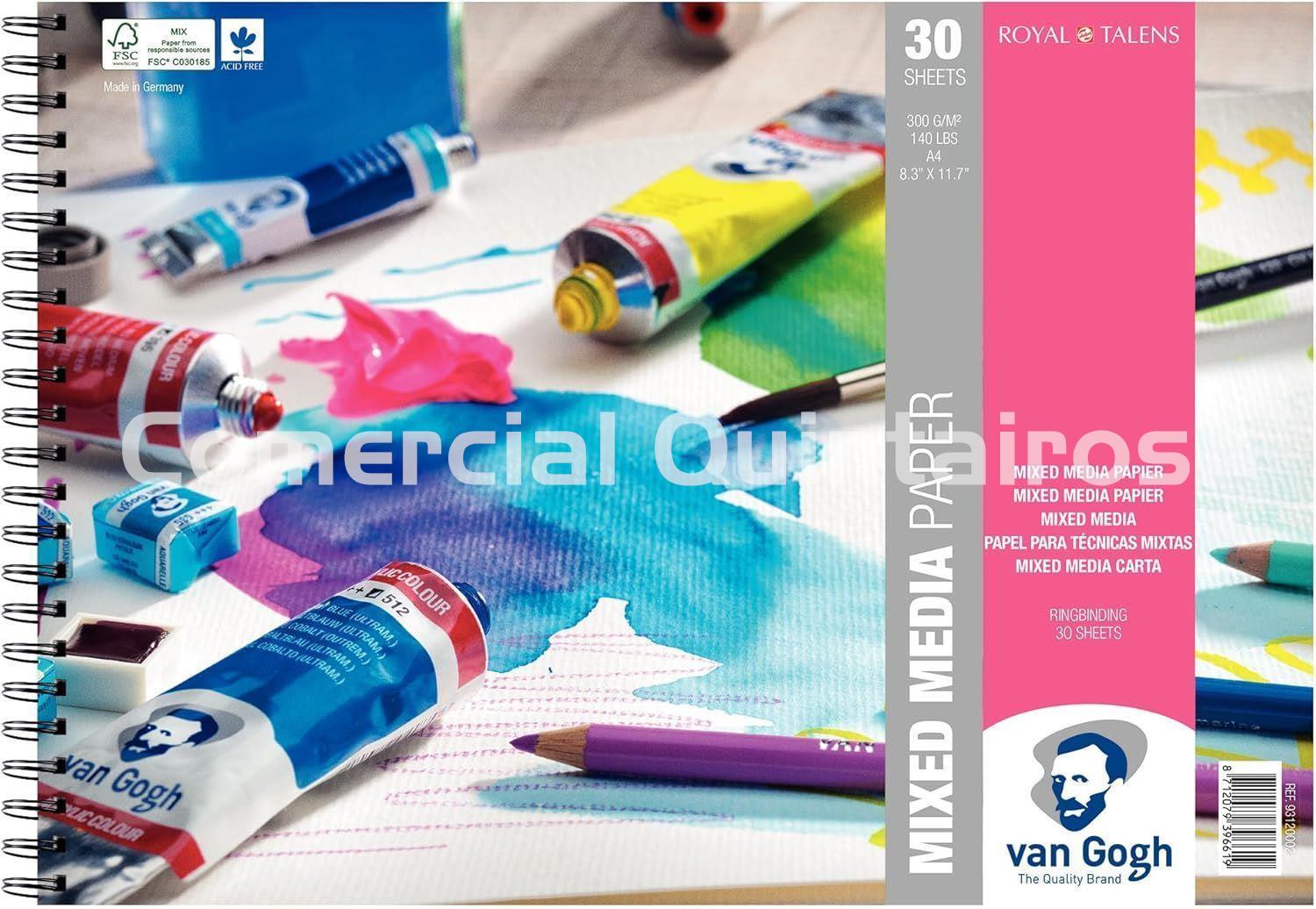 TALENS VAN GOGH BLOC DIBUJO MIX MEDIA A4 300G H. - Imagen 1