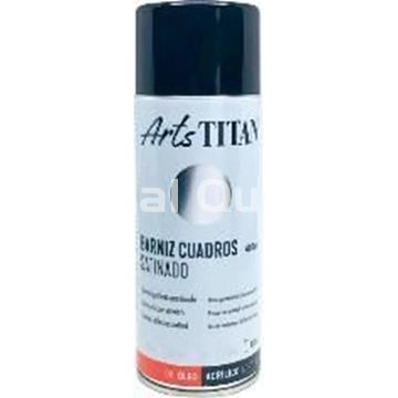 TITAN ARTS Spray Barniz cuadros satinado y brillante 200 ml - Imagen 1