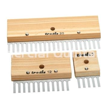 TRODIS Juego 3 peines de rayar púa plana 5mm - Imagen 1