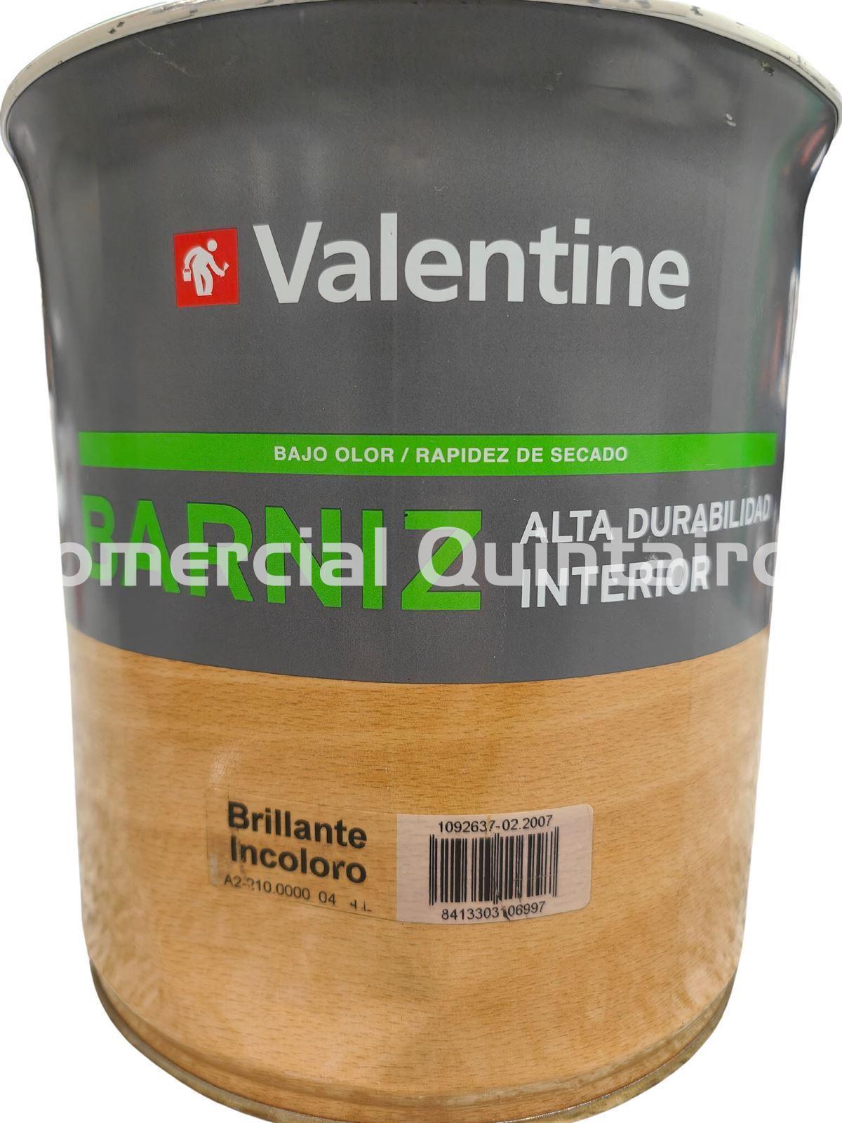 VALENTINE BARNIZ ALTA DURABILIDAD INTERIOR BRILLANTE - Imagen 1